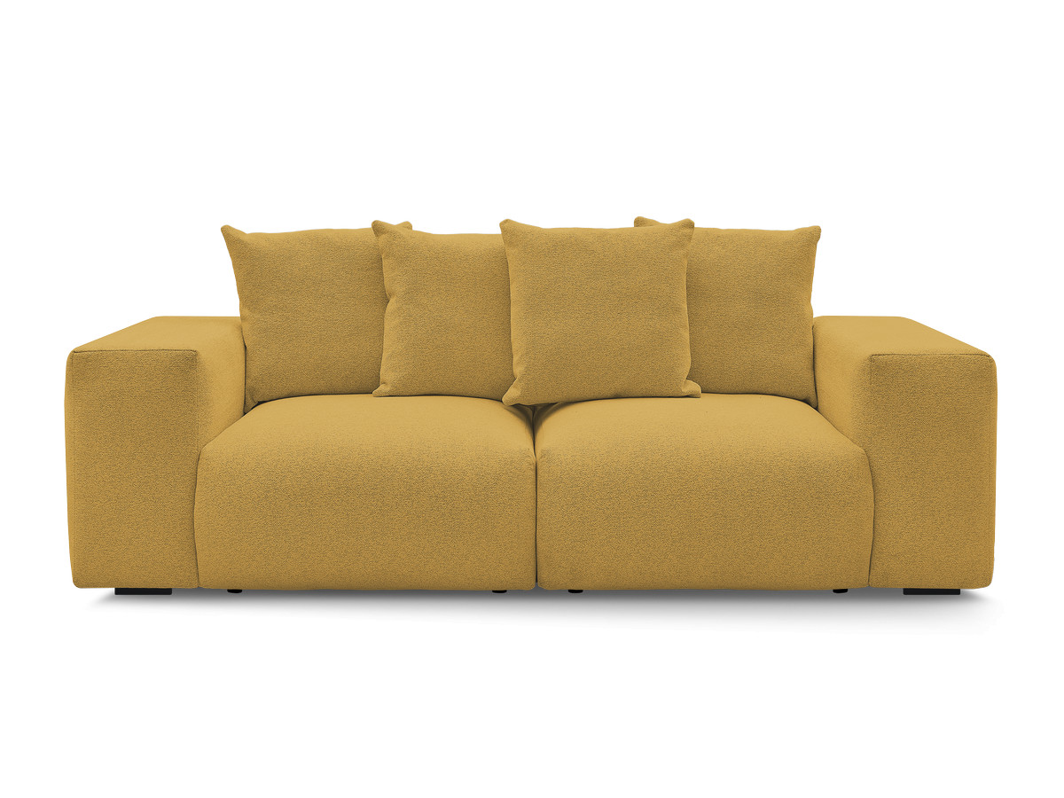 Canapé droit modulable VOLTAIRE chiné jaune