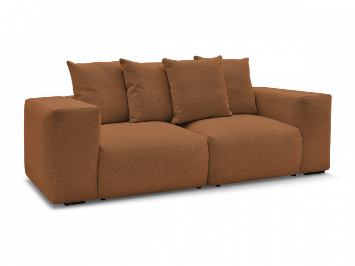 Canapé droit fixe modulable VOLTAIRE tissu chiné
