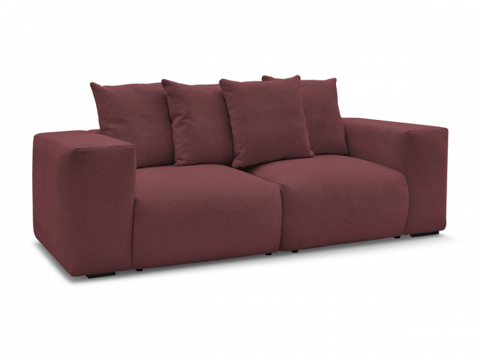 Canapé droit fixe modulable VOLTAIRE tissu chiné