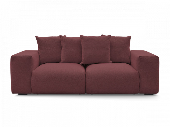 Canapé droit fixe modulable VOLTAIRE tissu chiné