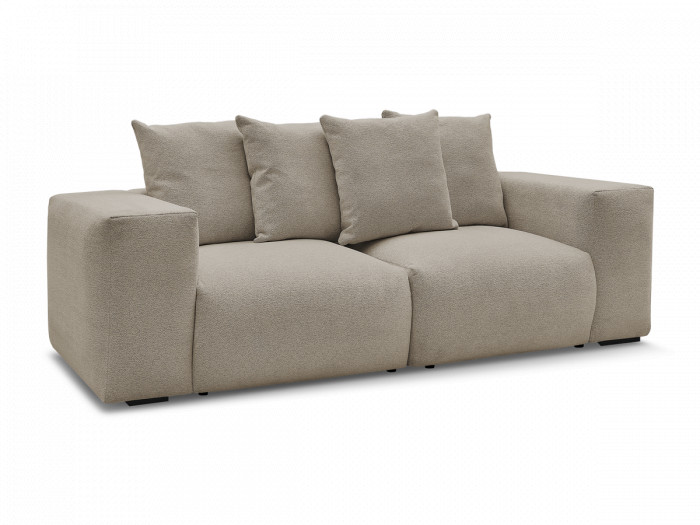 Canapé droit fixe modulable VOLTAIRE tissu chiné