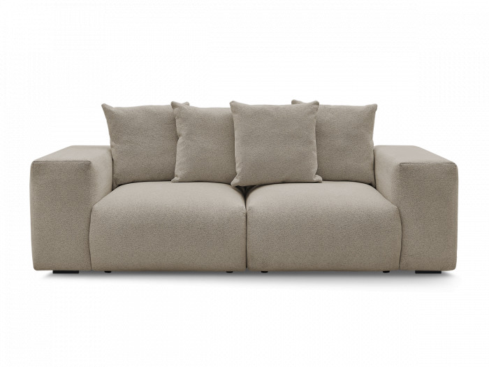 Canapé droit fixe modulable VOLTAIRE tissu chiné