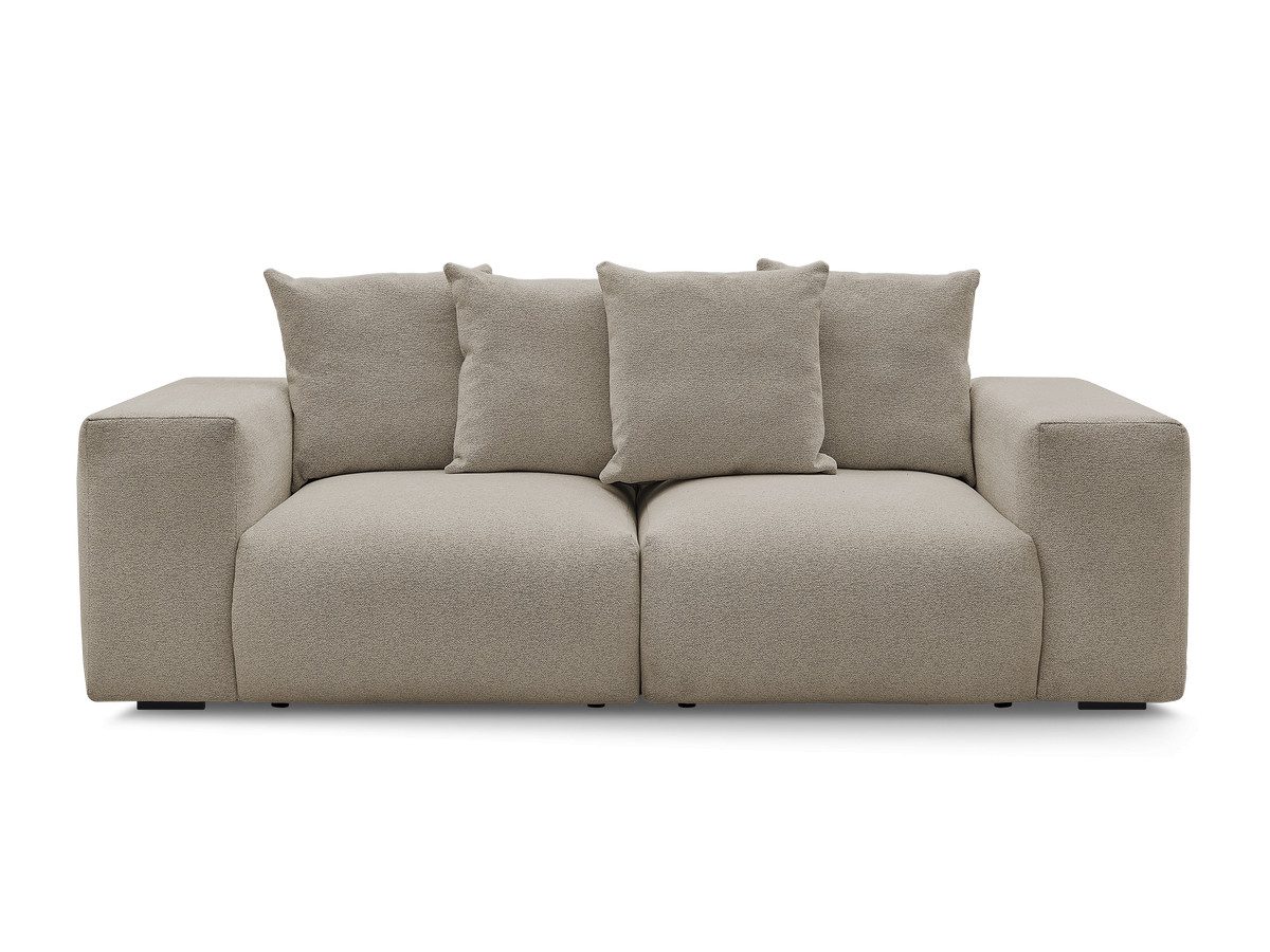 Canapé droit modulable VOLTAIRE chiné taupe