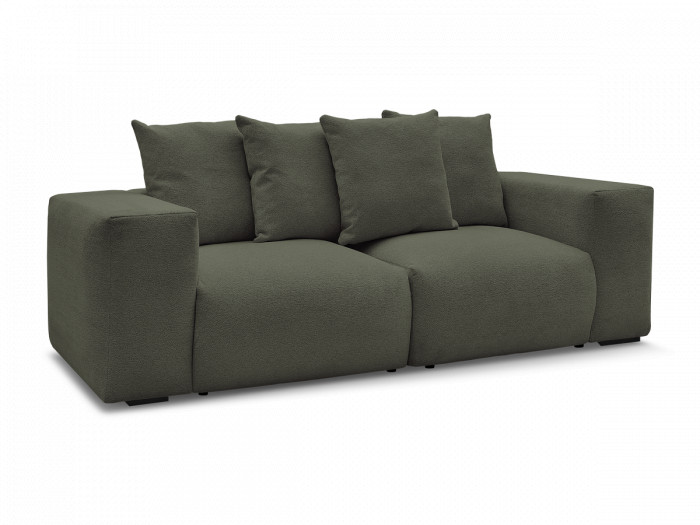 Canapé droit fixe modulable VOLTAIRE tissu chiné