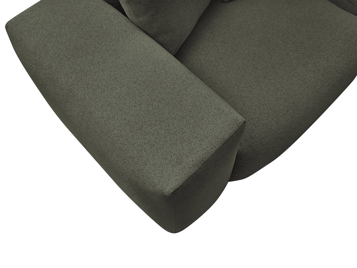 Canapé droit modulable VOLTAIRE chiné avec pouf vert — vue 6