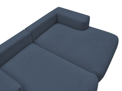 Canapé droit fixe 4 places VOLTAIRE assise profonde tissu chiné