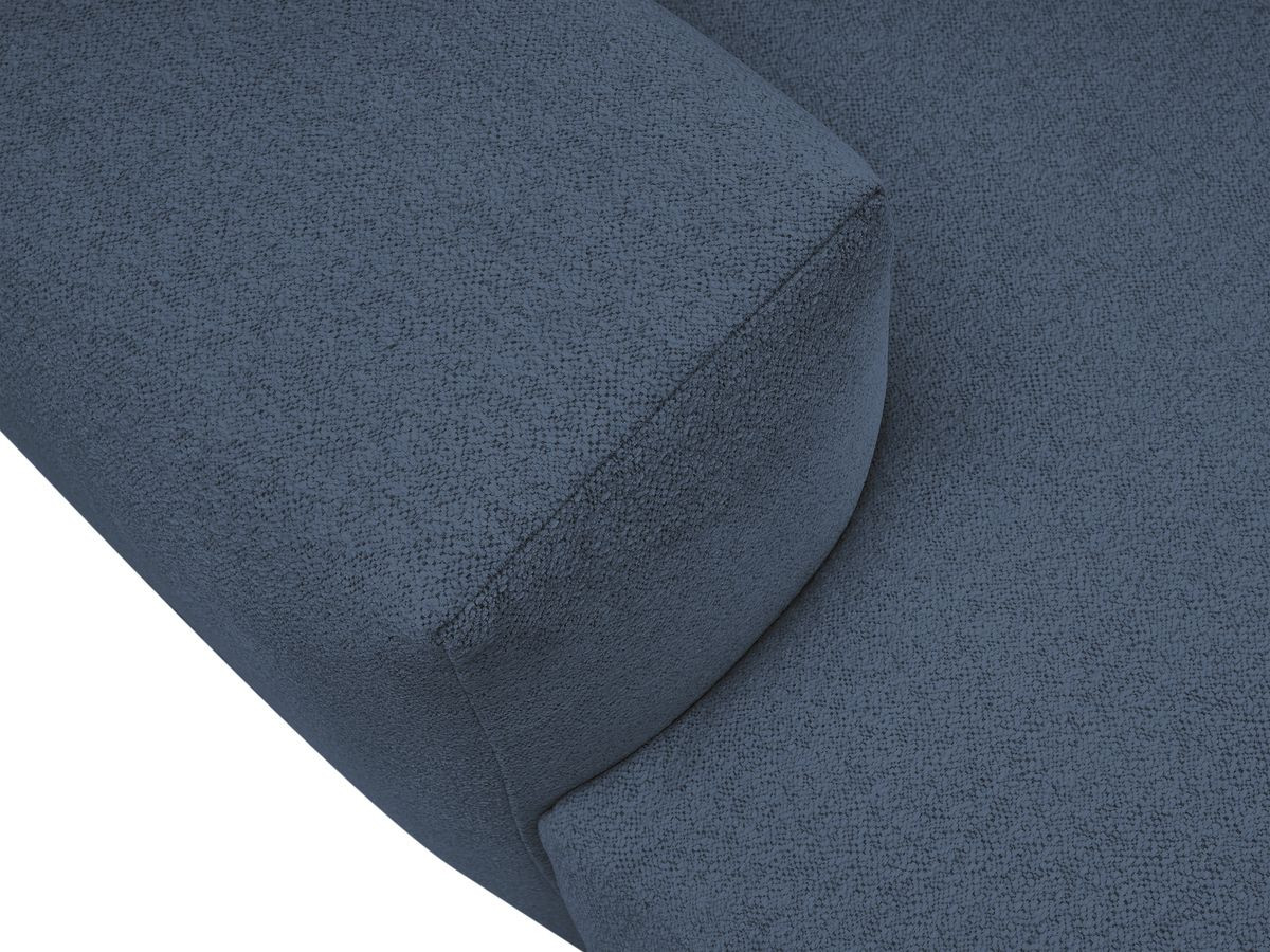 Canapé droit 4 places VOLTAIRE assise profonde chiné bleu foncé — vue 5