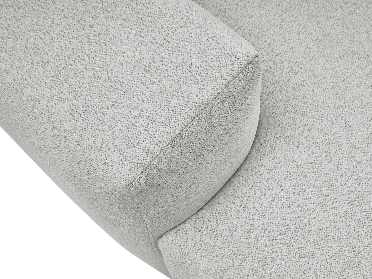 Canapé droit 4 places VOLTAIRE assise profonde chiné gris clair — vue 5