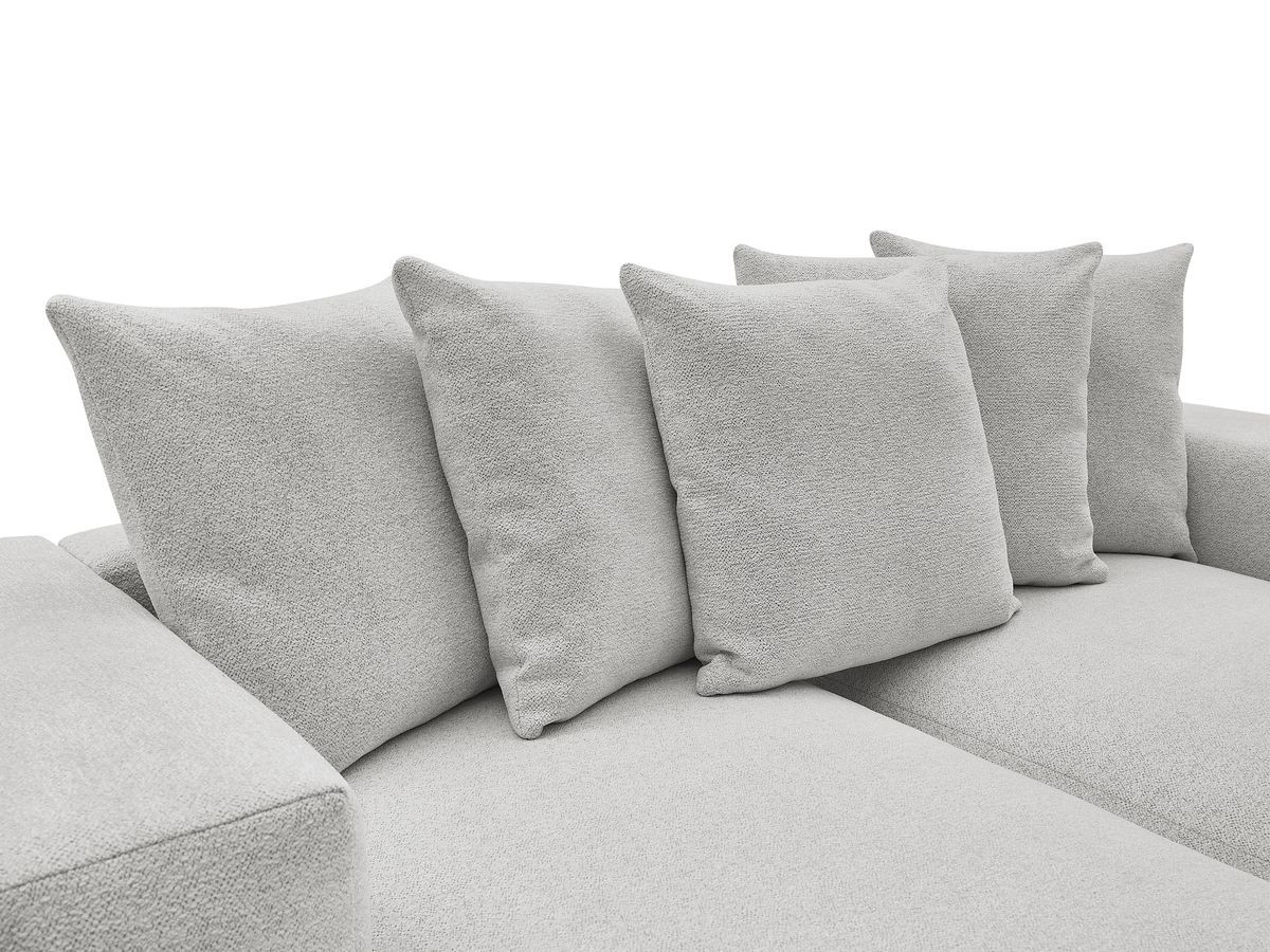 Canapé droit 4 places VOLTAIRE assise profonde chiné gris clair — vue 6