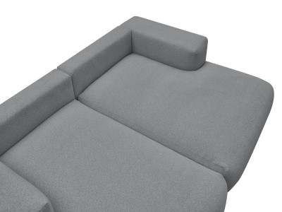 Canapé droit fixe 4 places VOLTAIRE assise profonde tissu chiné
