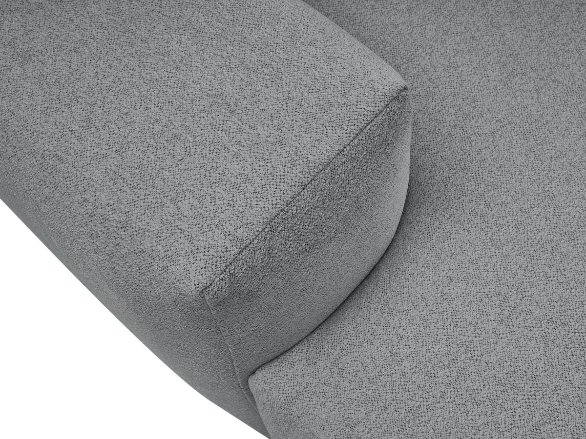 Canapé droit 4 places VOLTAIRE assise profonde chiné gris foncé — vue 5