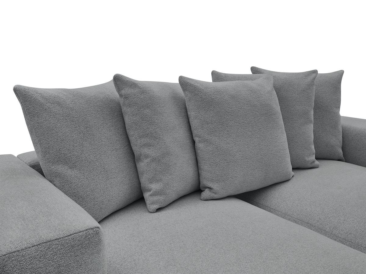 Canapé droit 4 places VOLTAIRE assise profonde chiné gris foncé — vue 6