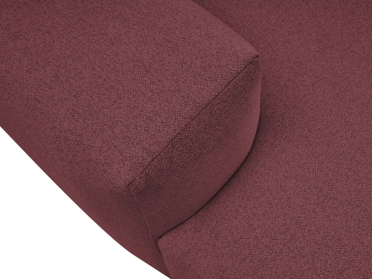 Canapé droit 4 places VOLTAIRE assise profonde chiné rouge — vue 5