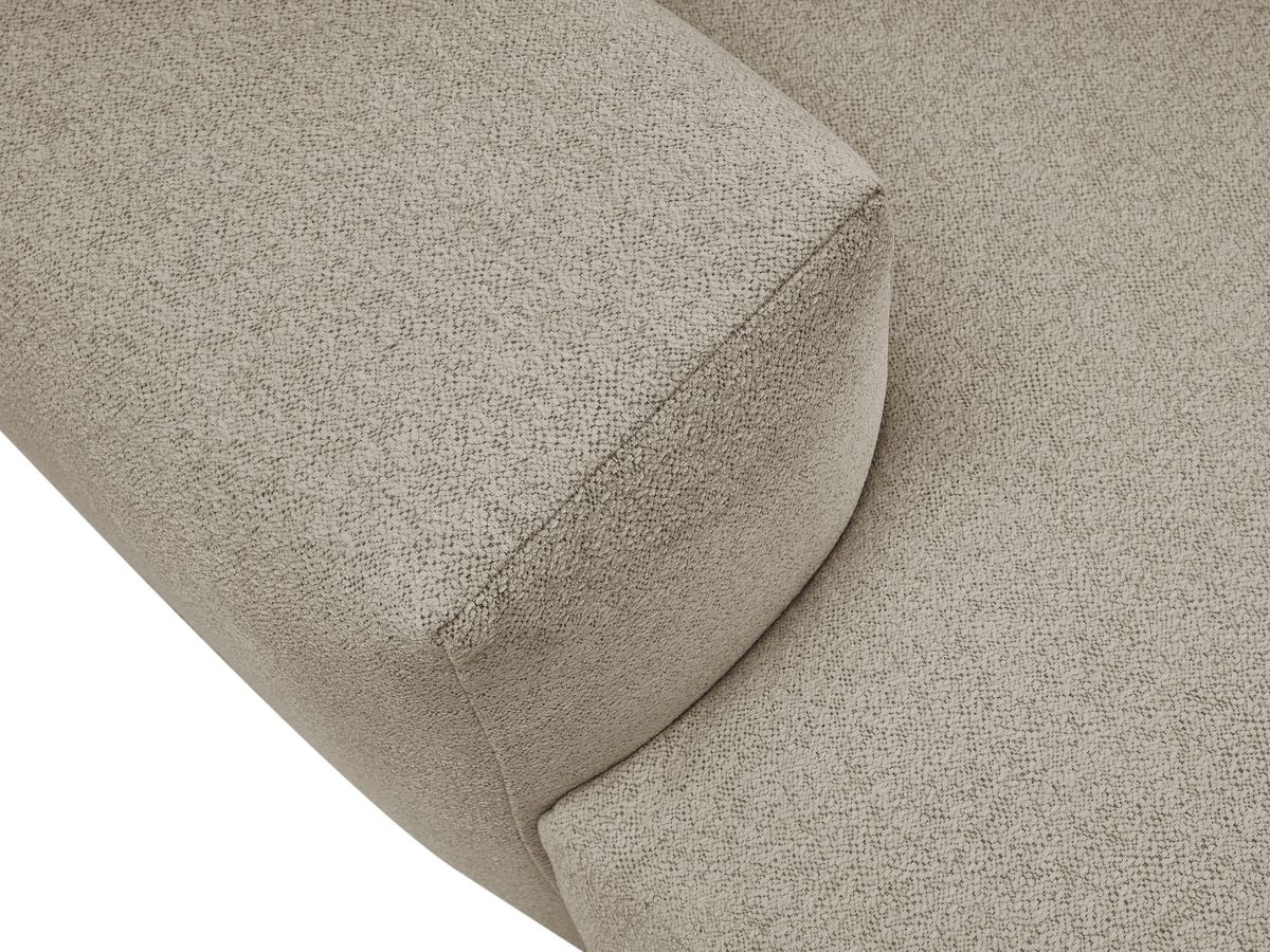 Canapé droit 4 places VOLTAIRE assise profonde chiné taupe — vue 5