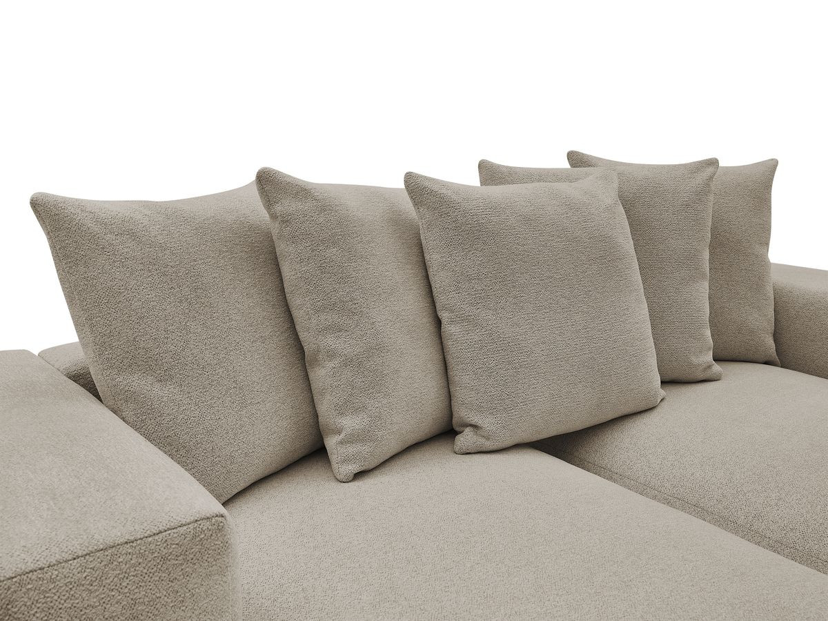 Canapé droit 4 places VOLTAIRE assise profonde chiné taupe — vue 6