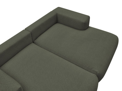 Canapé droit fixe 4 places VOLTAIRE assise profonde tissu chiné