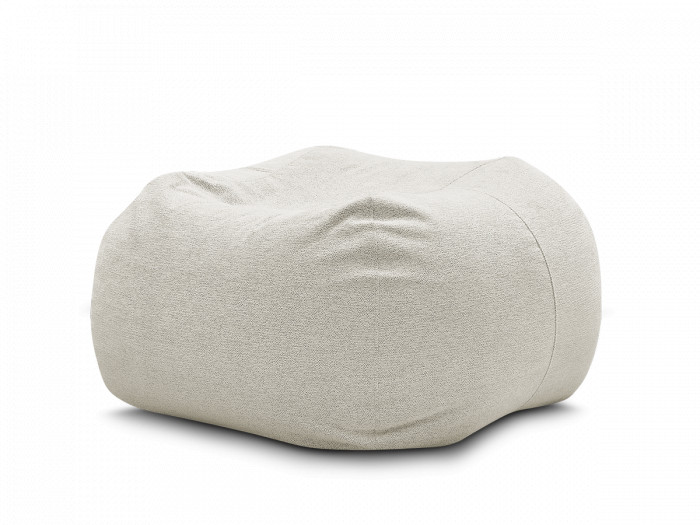 Pouf ultra moelleux VOLTAIRE tissu chiné