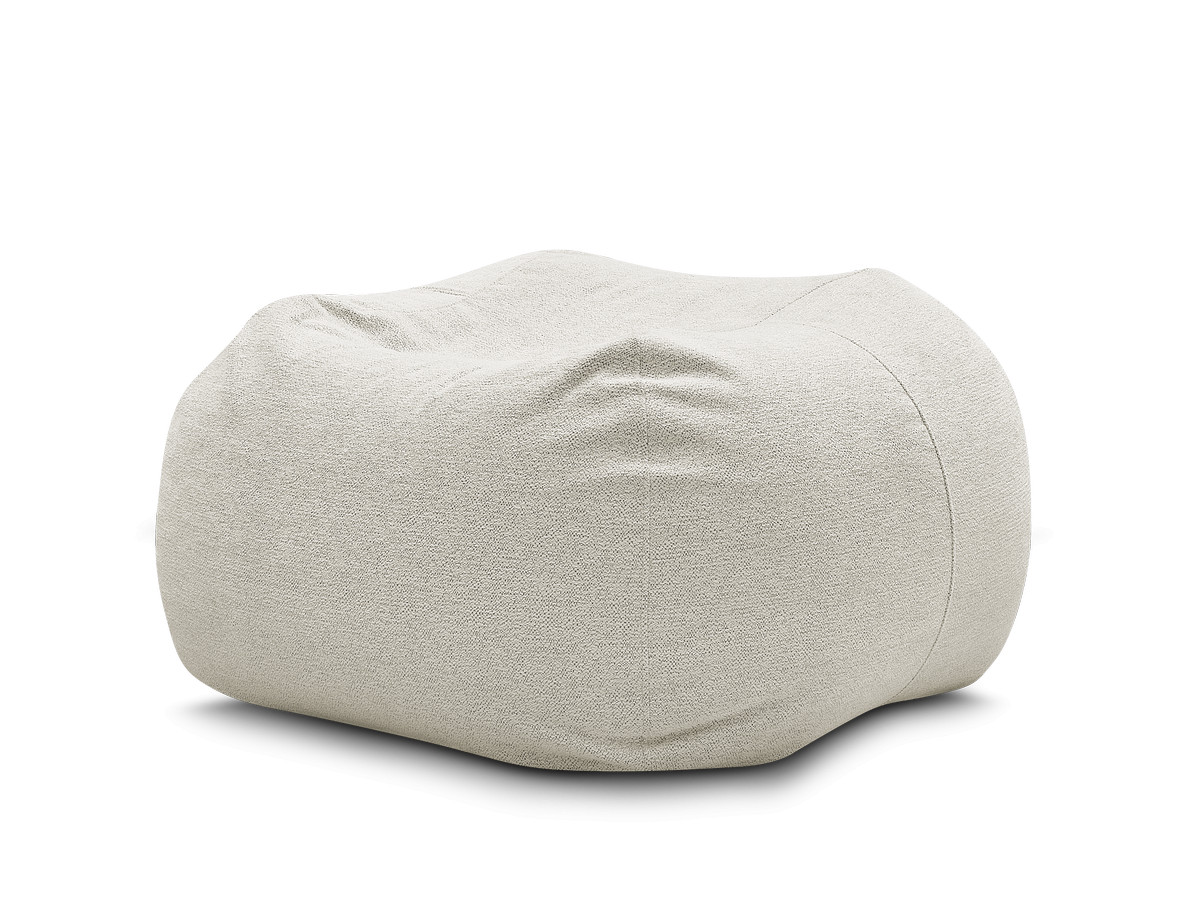 Pouf ultra moelleux VOLTAIRE tissu chiné