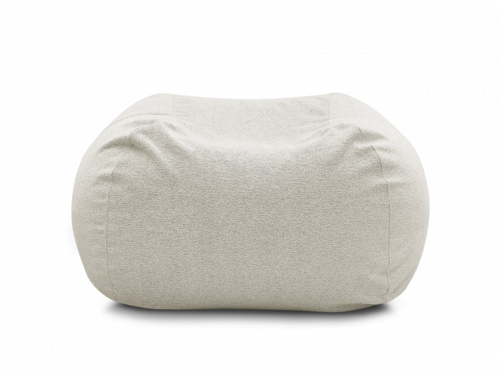 Pouf ultra moelleux VOLTAIRE tissu chiné