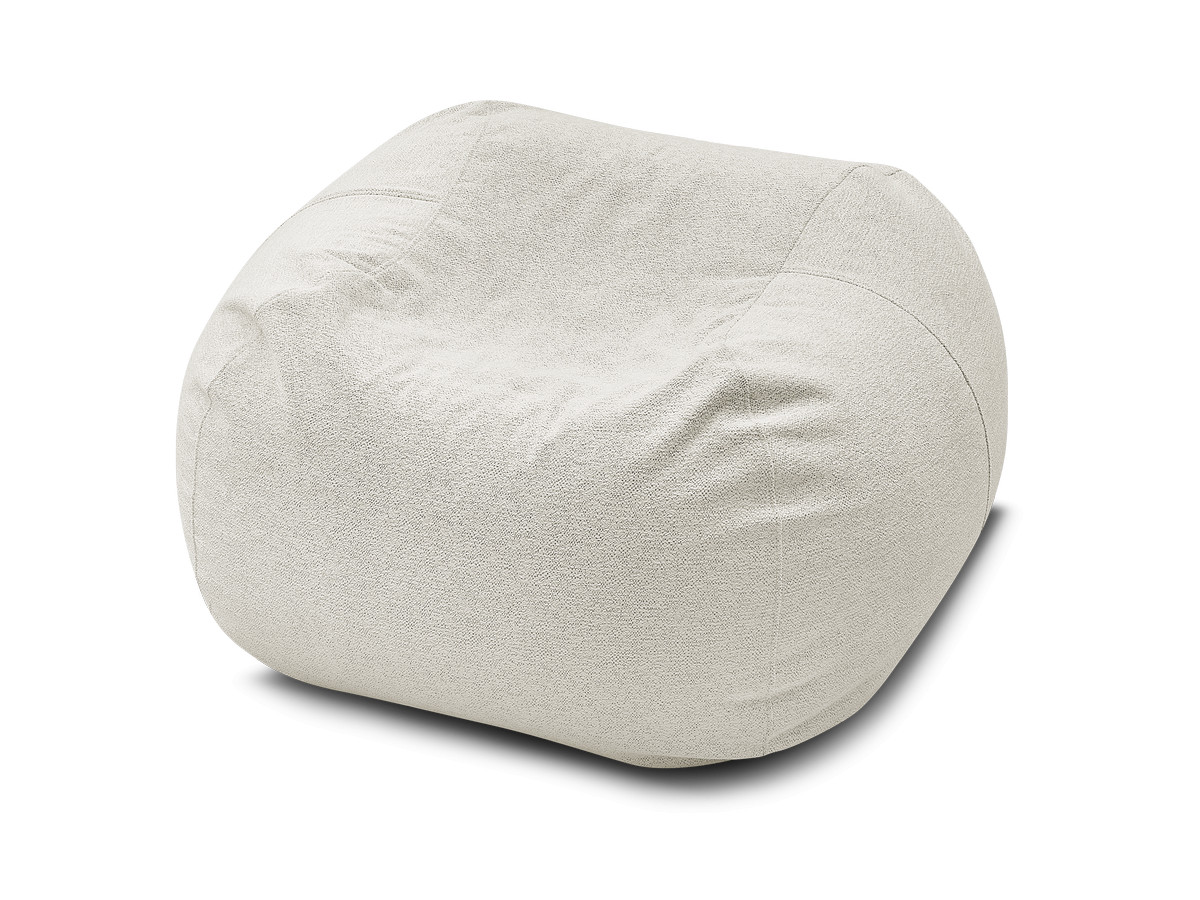 Pouf ultra moelleux VOLTAIRE tissu chiné