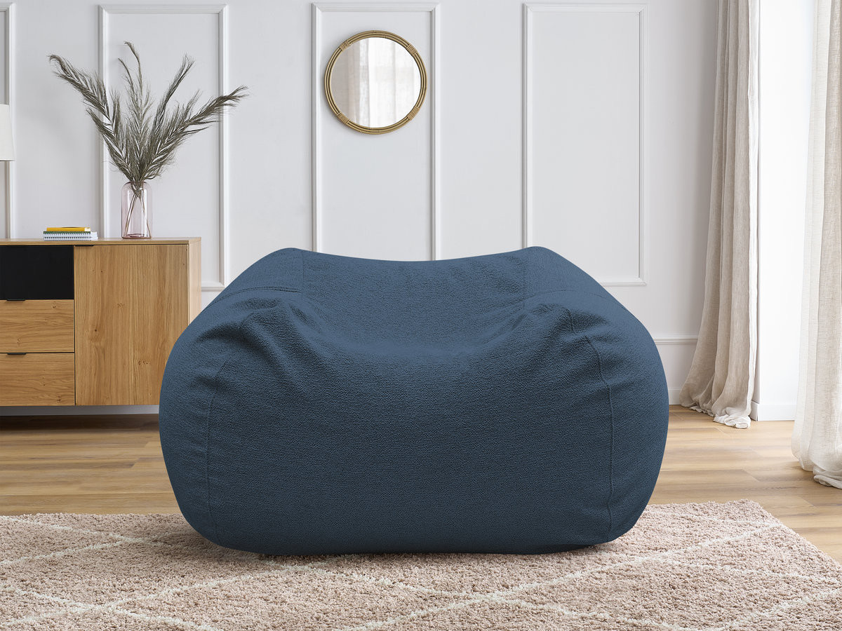 Pouf ultra moelleux VOLTAIRE tissu chiné