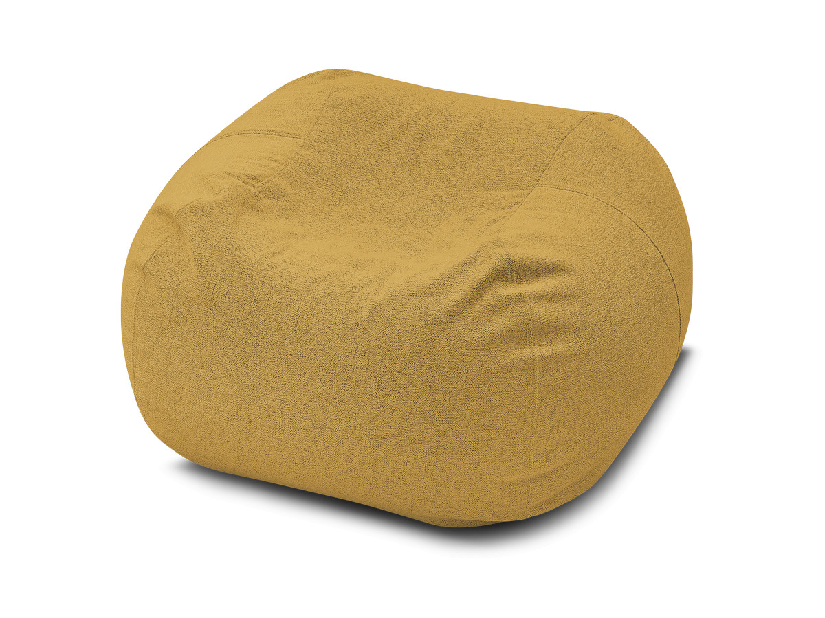 Pouf ultra moelleux VOLTAIRE tissu chiné