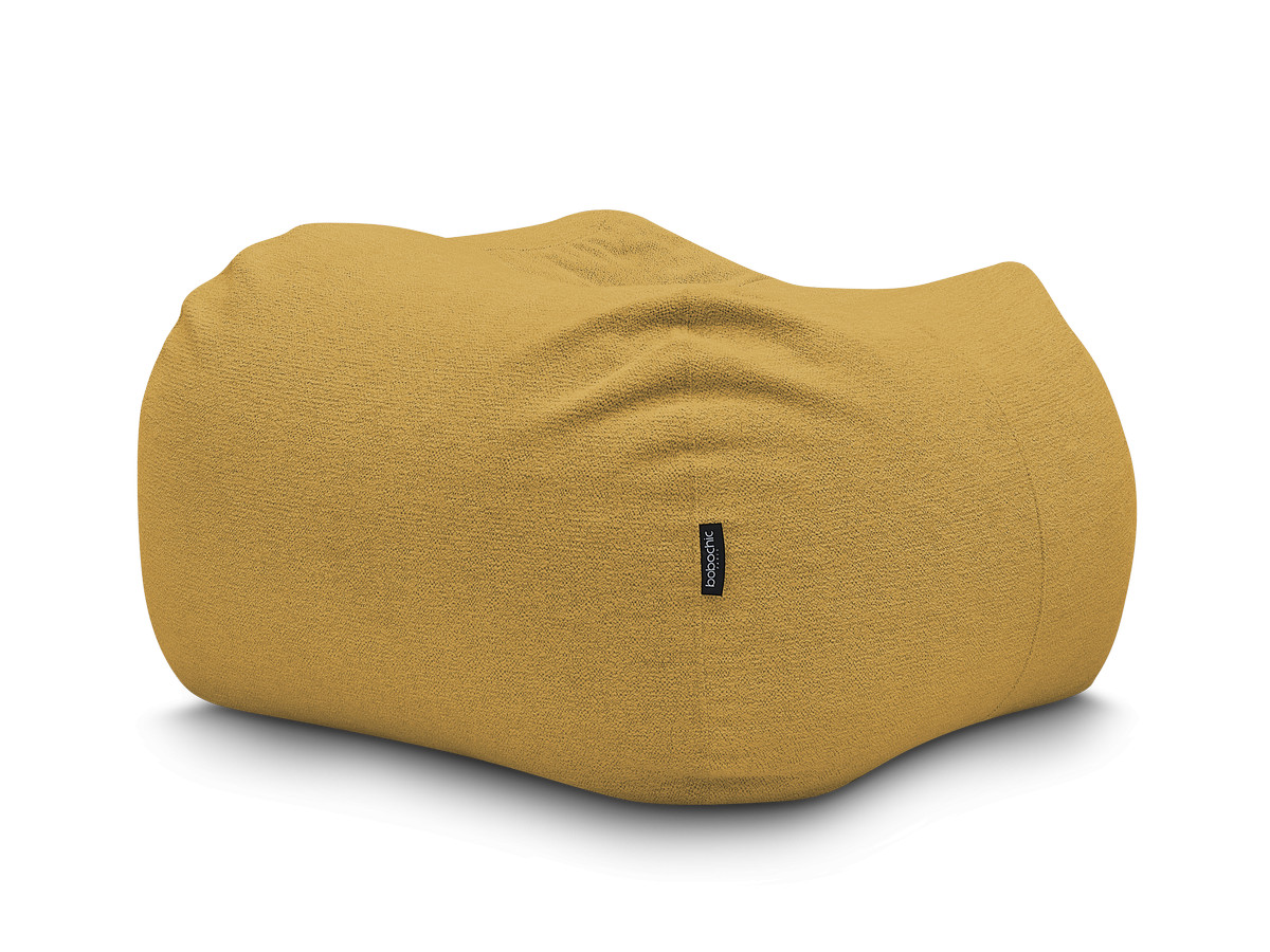 Pouf ultra moelleux VOLTAIRE chiné jaune — vue 5