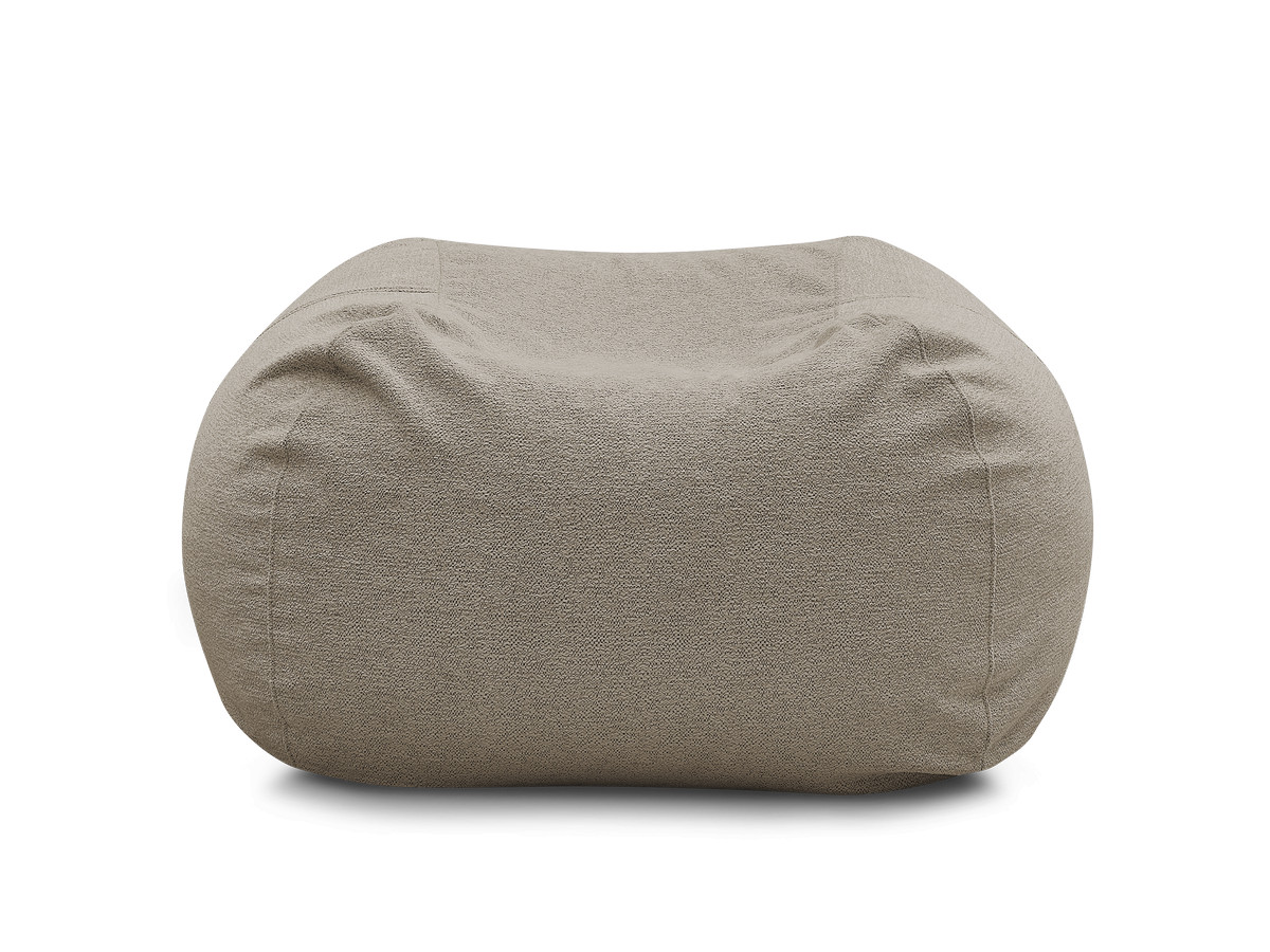 Pouf ultra moelleux VOLTAIRE tissu chiné