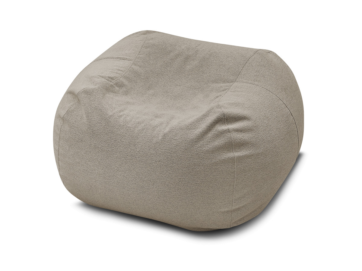 Pouf ultra moelleux VOLTAIRE tissu chiné
