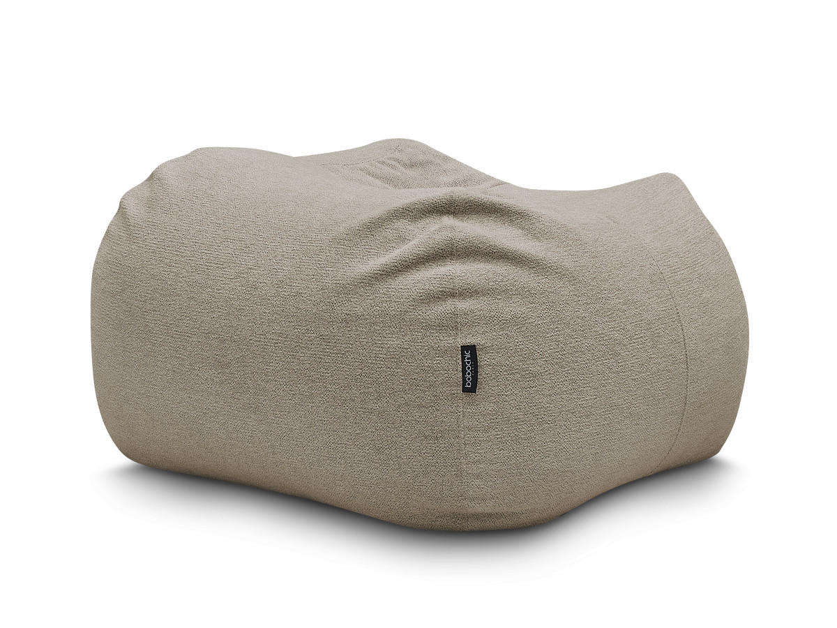 Pouf ultra moelleux VOLTAIRE tissu chiné