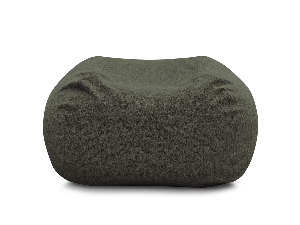 Pouf ultra moelleux VOLTAIRE chiné vert