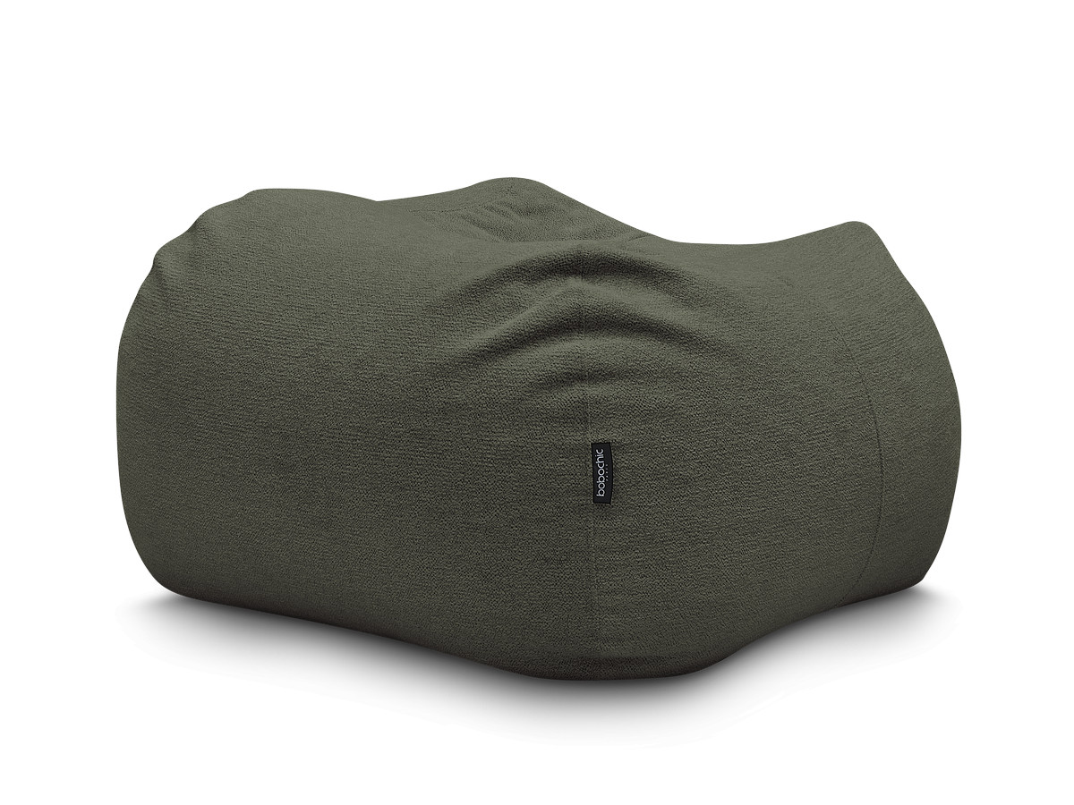 Pouf ultra moelleux VOLTAIRE chiné vert — vue 5
