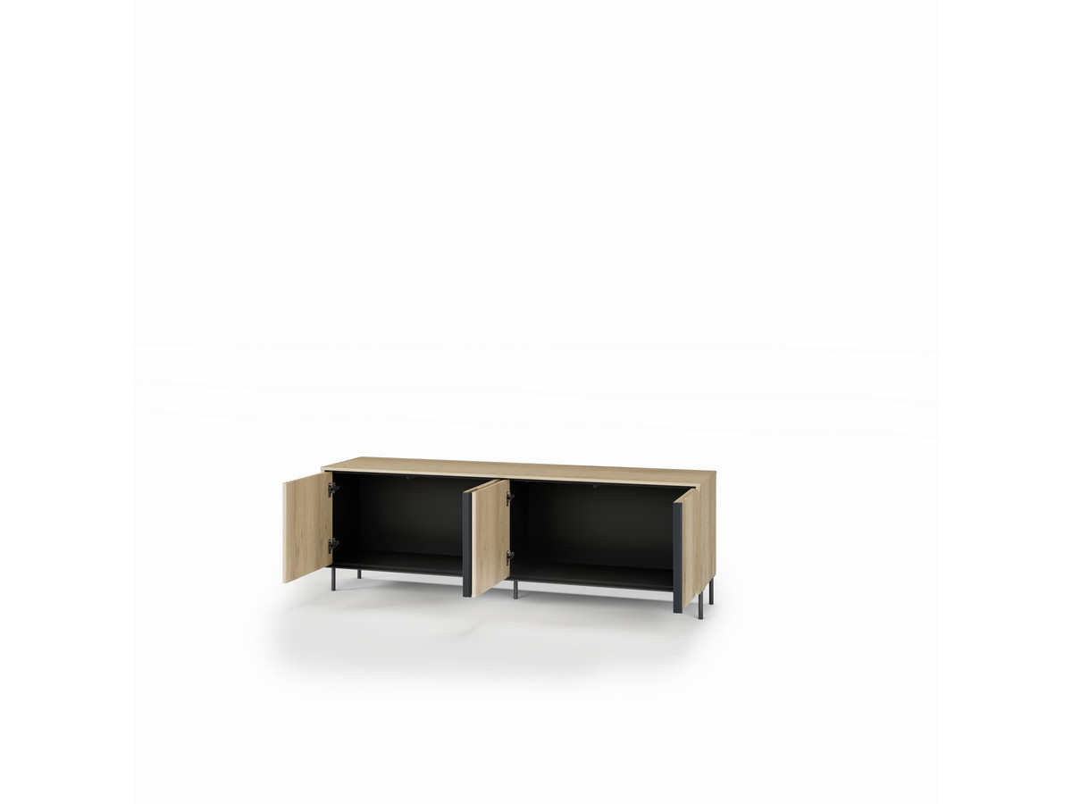 Ensemble TILIA avec buffet + meuble TV 167 cm imitation chêne avec LED