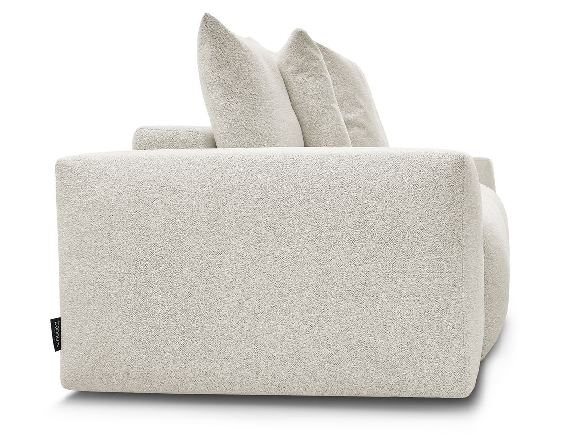 Canapé droit fixe 3 places VOLTAIRE tissu chiné