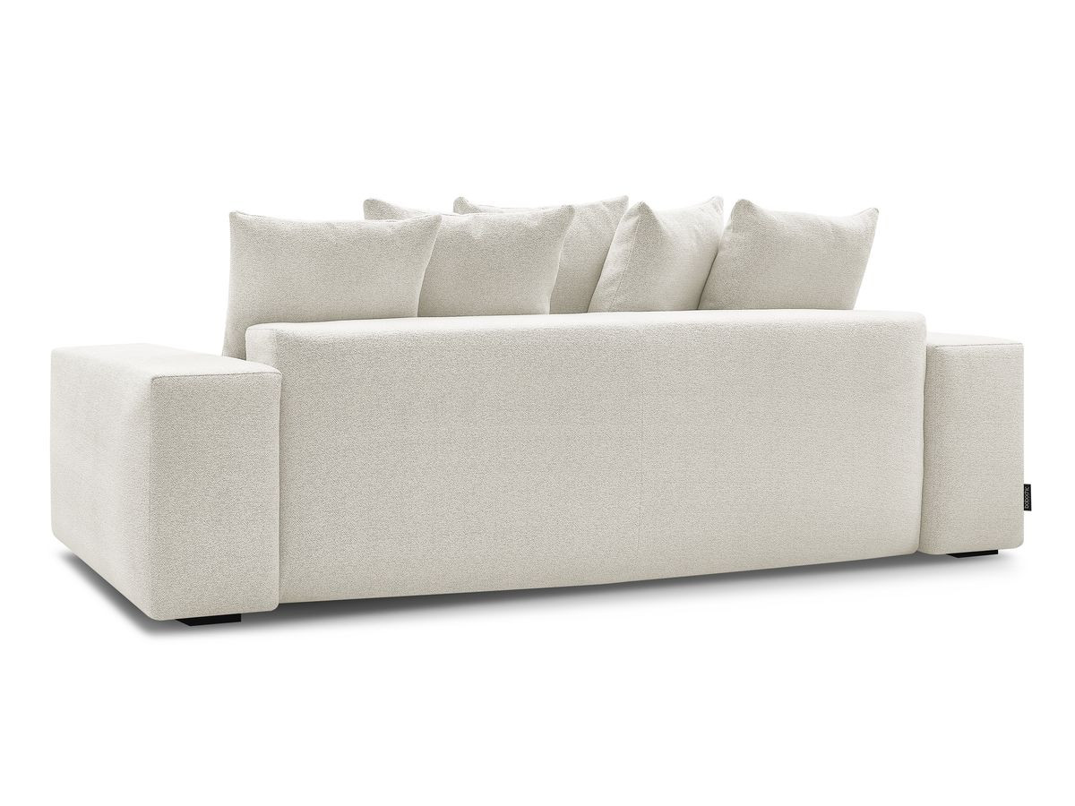 Canapé droit fixe 3 places VOLTAIRE tissu chiné