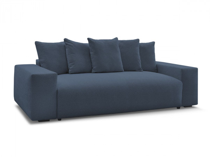 Canapé droit fixe 3 places VOLTAIRE tissu chiné