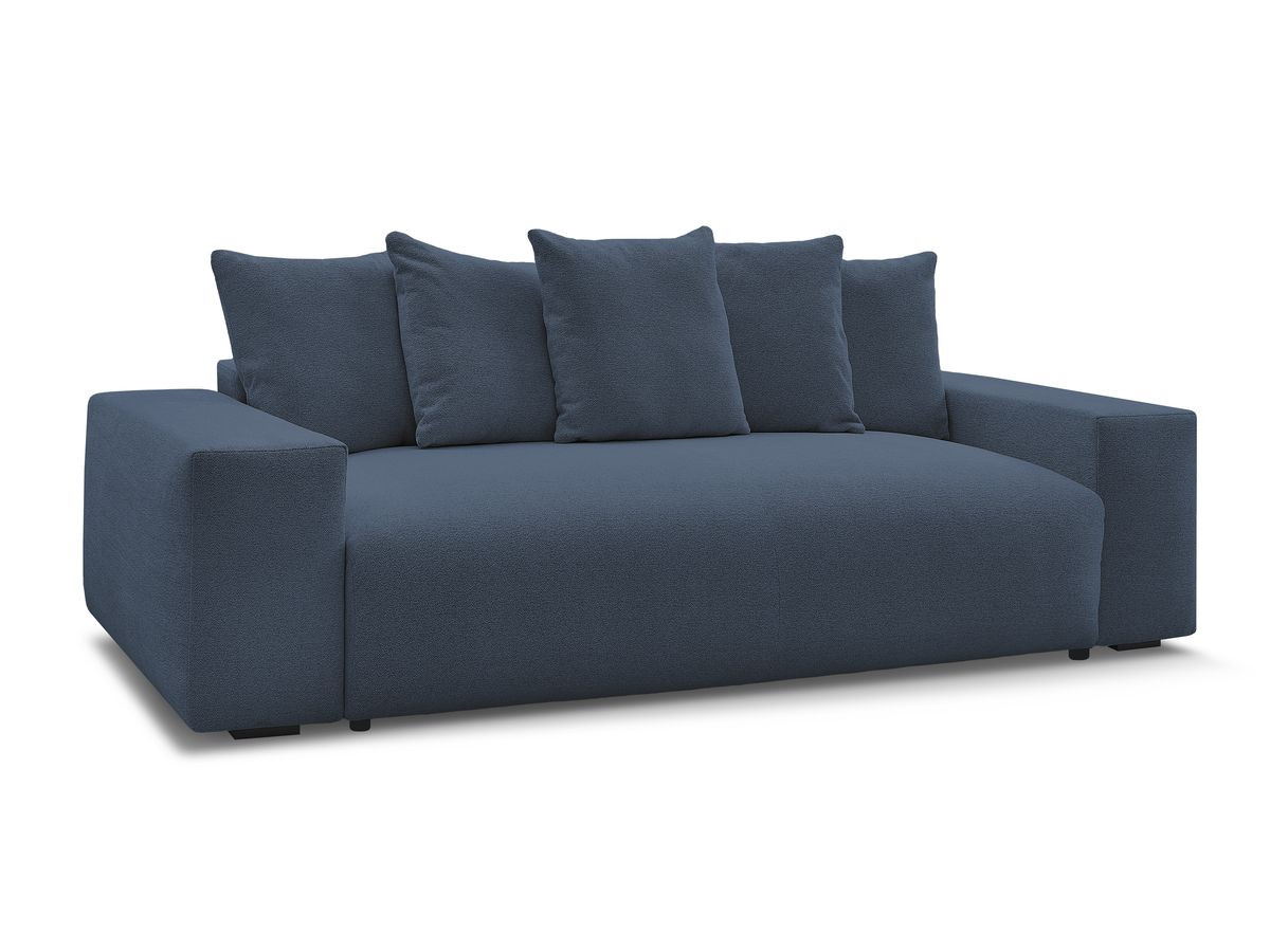 Canapé droit fixe 3 places VOLTAIRE tissu chiné