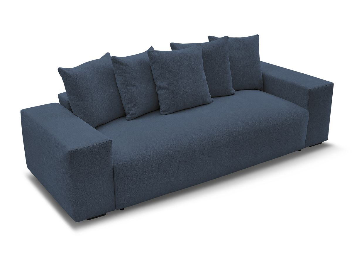 Canapé droit fixe 3 places VOLTAIRE tissu chiné