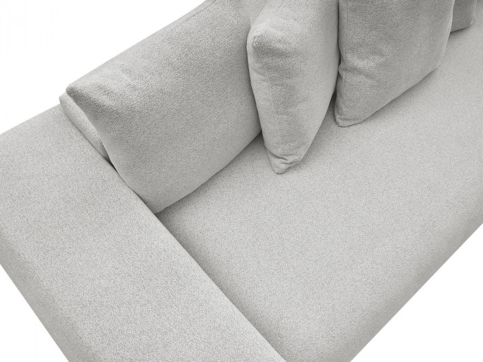 Canapé droit fixe 3 places VOLTAIRE tissu chiné