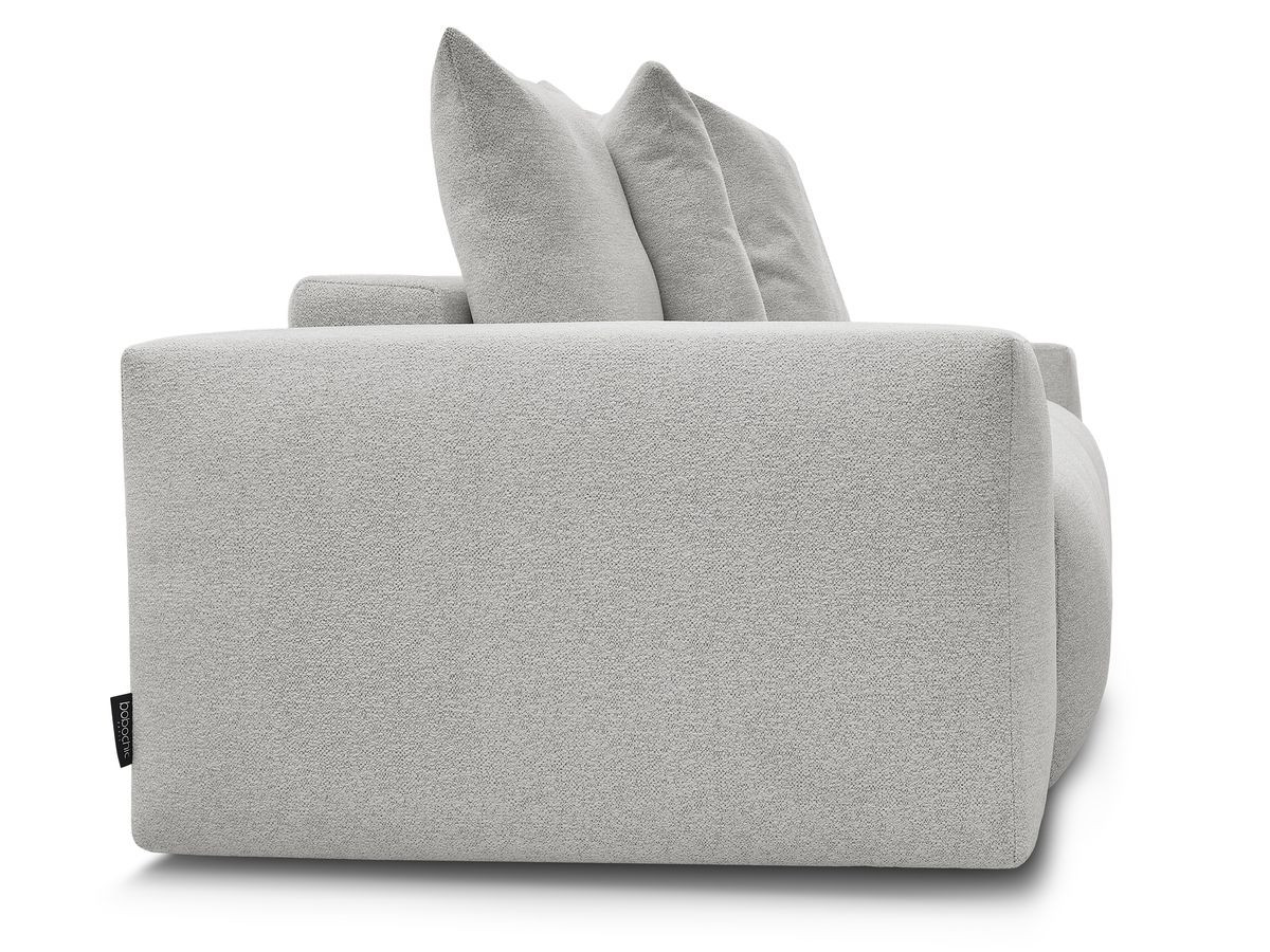Canapé droit fixe 3 places VOLTAIRE tissu chiné