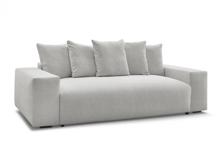 Canapé droit fixe 3 places VOLTAIRE tissu chiné