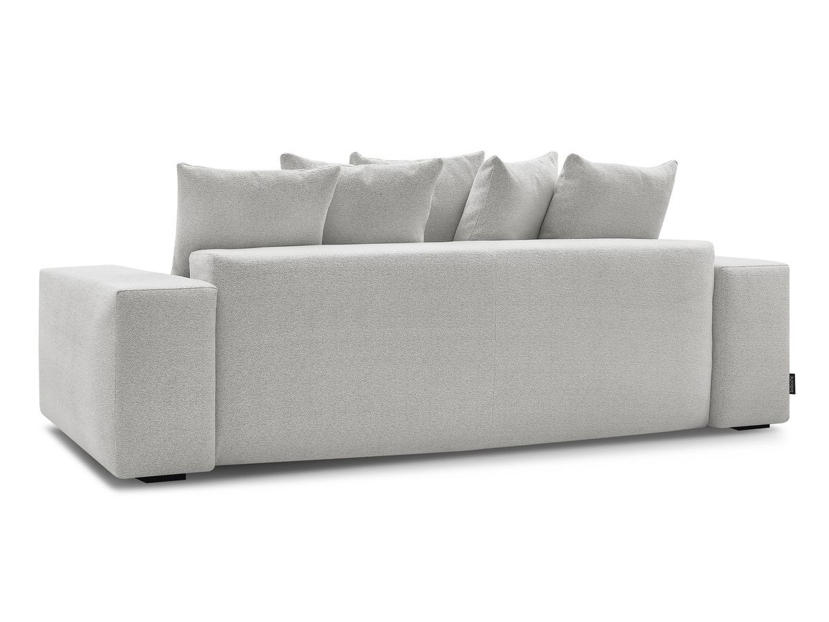 Canapé droit fixe 3 places VOLTAIRE tissu chiné