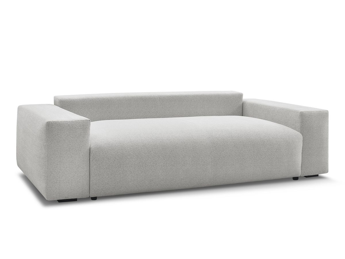Canapé droit fixe 3 places VOLTAIRE tissu chiné