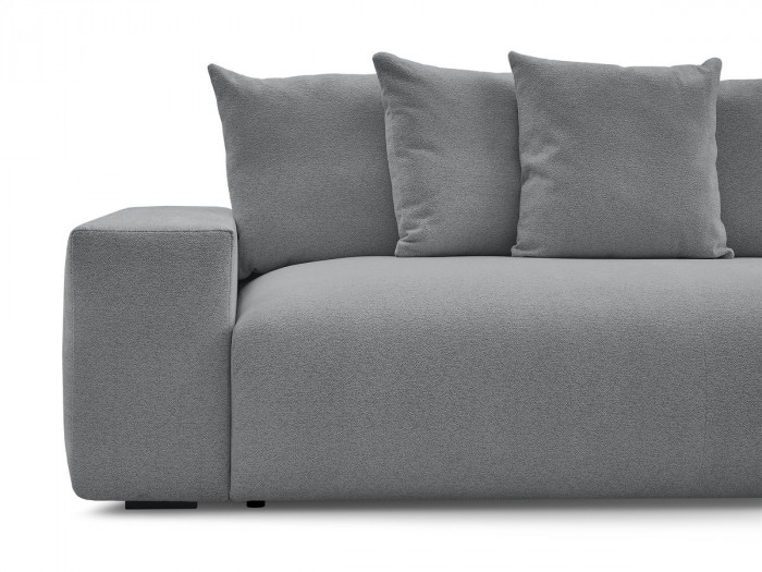 Canapé droit fixe 3 places VOLTAIRE tissu chiné