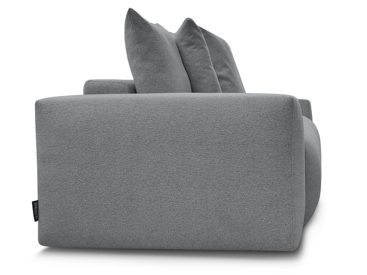 Canapé droit fixe 3 places VOLTAIRE tissu chiné