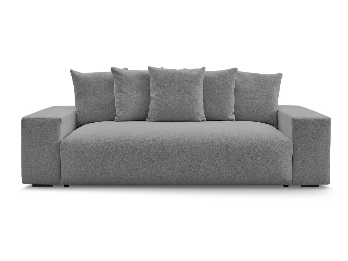 Canapé droit fixe 3 places VOLTAIRE tissu chiné