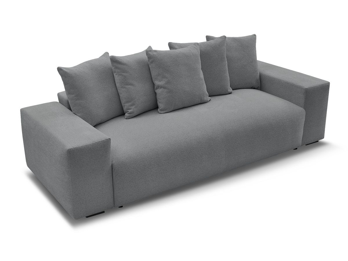 Canapé droit fixe 3 places VOLTAIRE tissu chiné