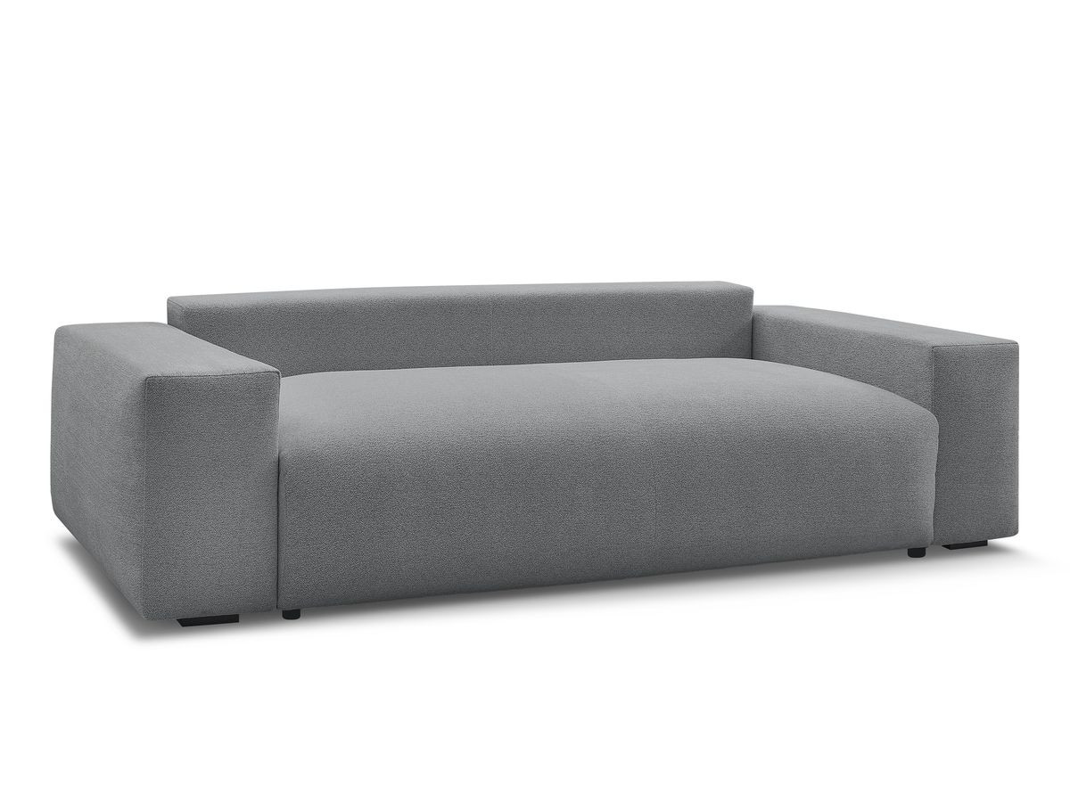 Canapé droit fixe 3 places VOLTAIRE tissu chiné