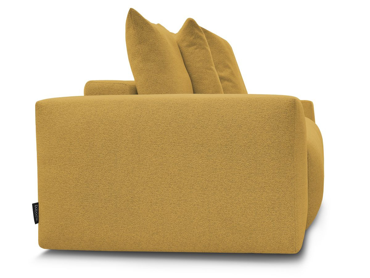Canapé droit fixe 3 places VOLTAIRE tissu chiné