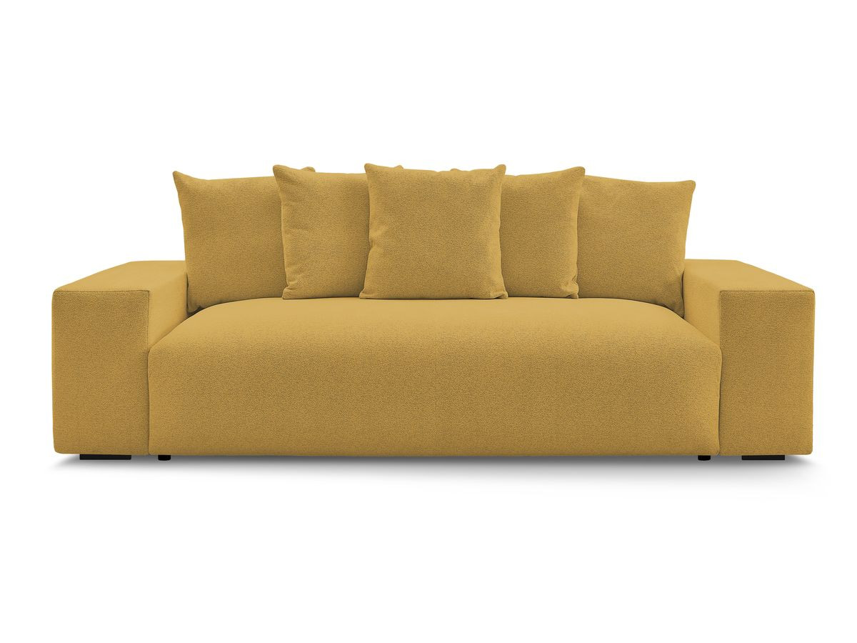 Canapé droit fixe 3 places VOLTAIRE tissu chiné